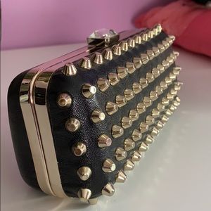 Studded purse/ clutch